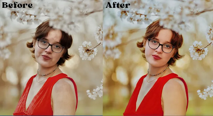 photo retouching glamour retouch